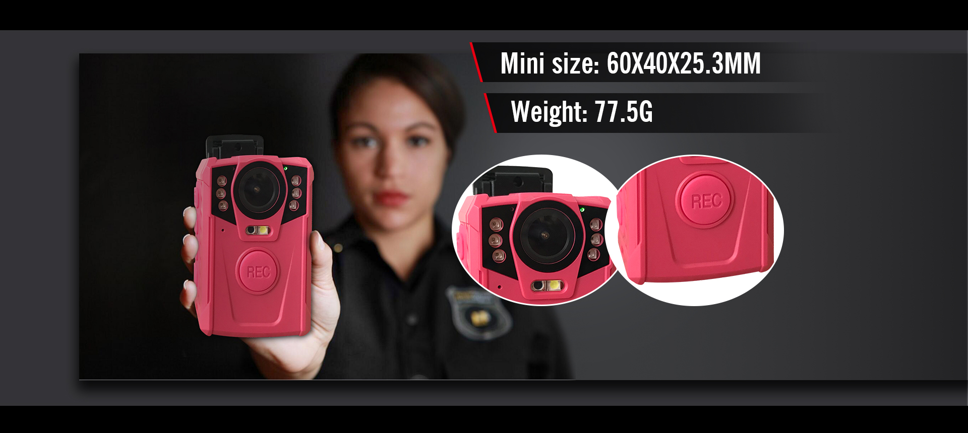 HD 1080P Women`s Mini Body Cameras A-S9