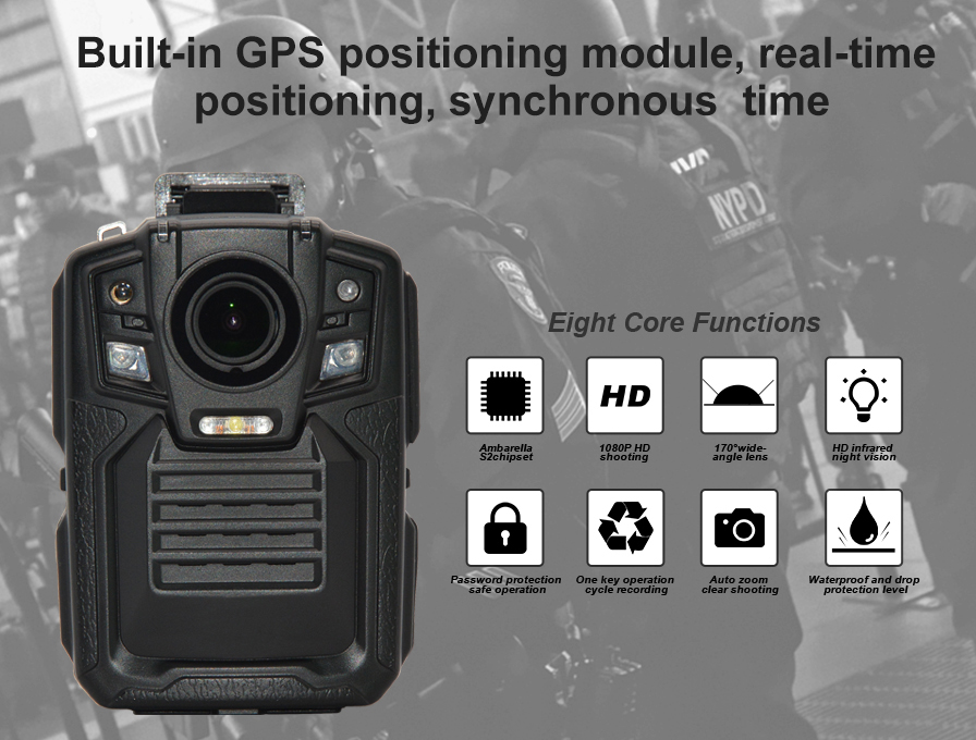 3G/4G Police Body Camera CPS03