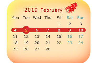 Chinese New Year 2019: Dates & Calendar